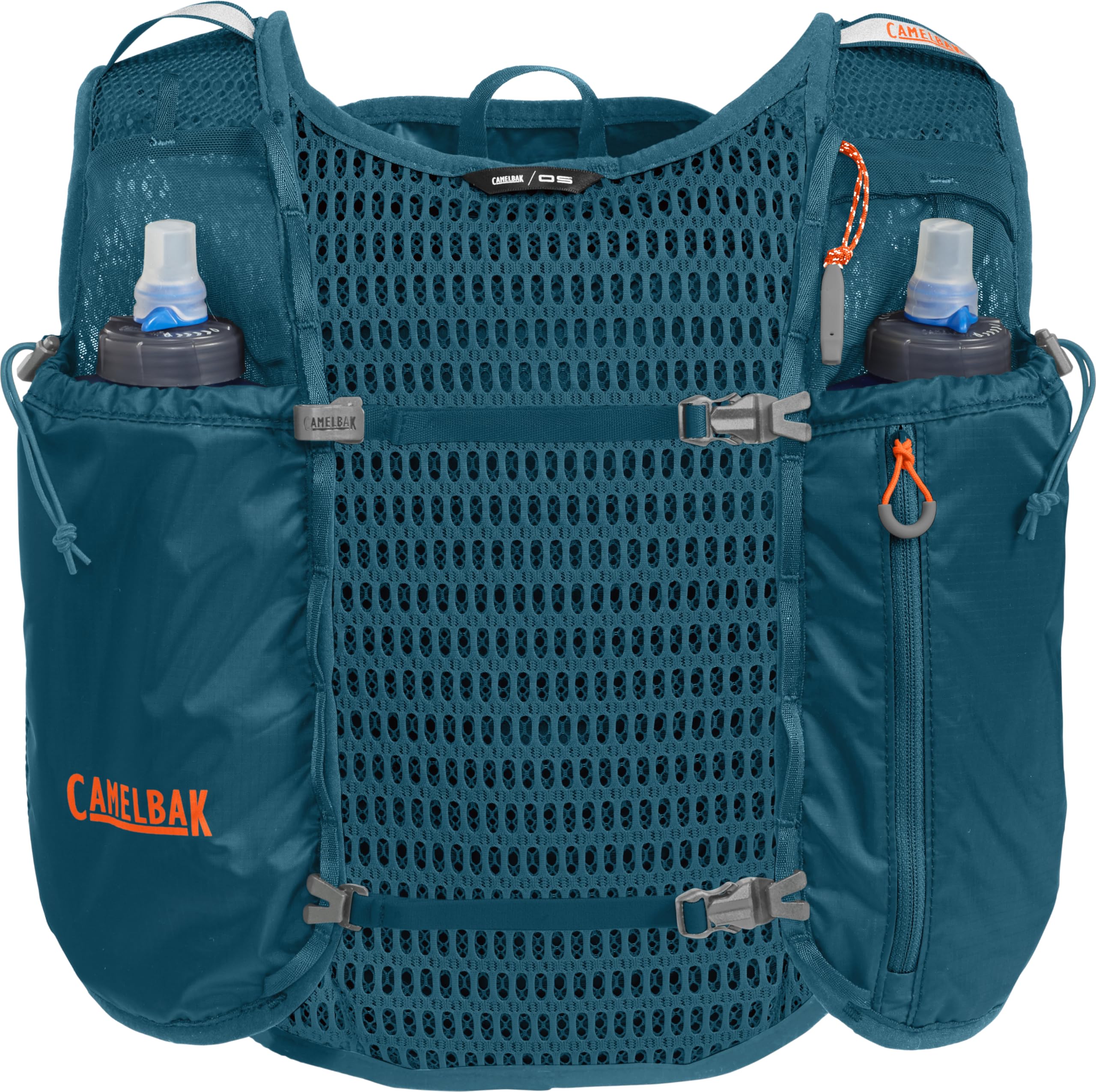 CamelBak Trail Run Vest phone pocket for easy access during workouts and hikes.