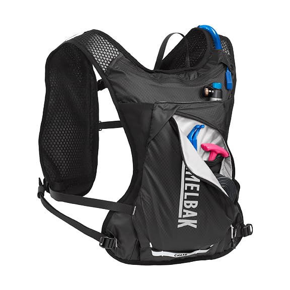 CamelBak Women's Chase Race 4 Vest close-up demonstrates breathable 3D grid mesh comfort.
