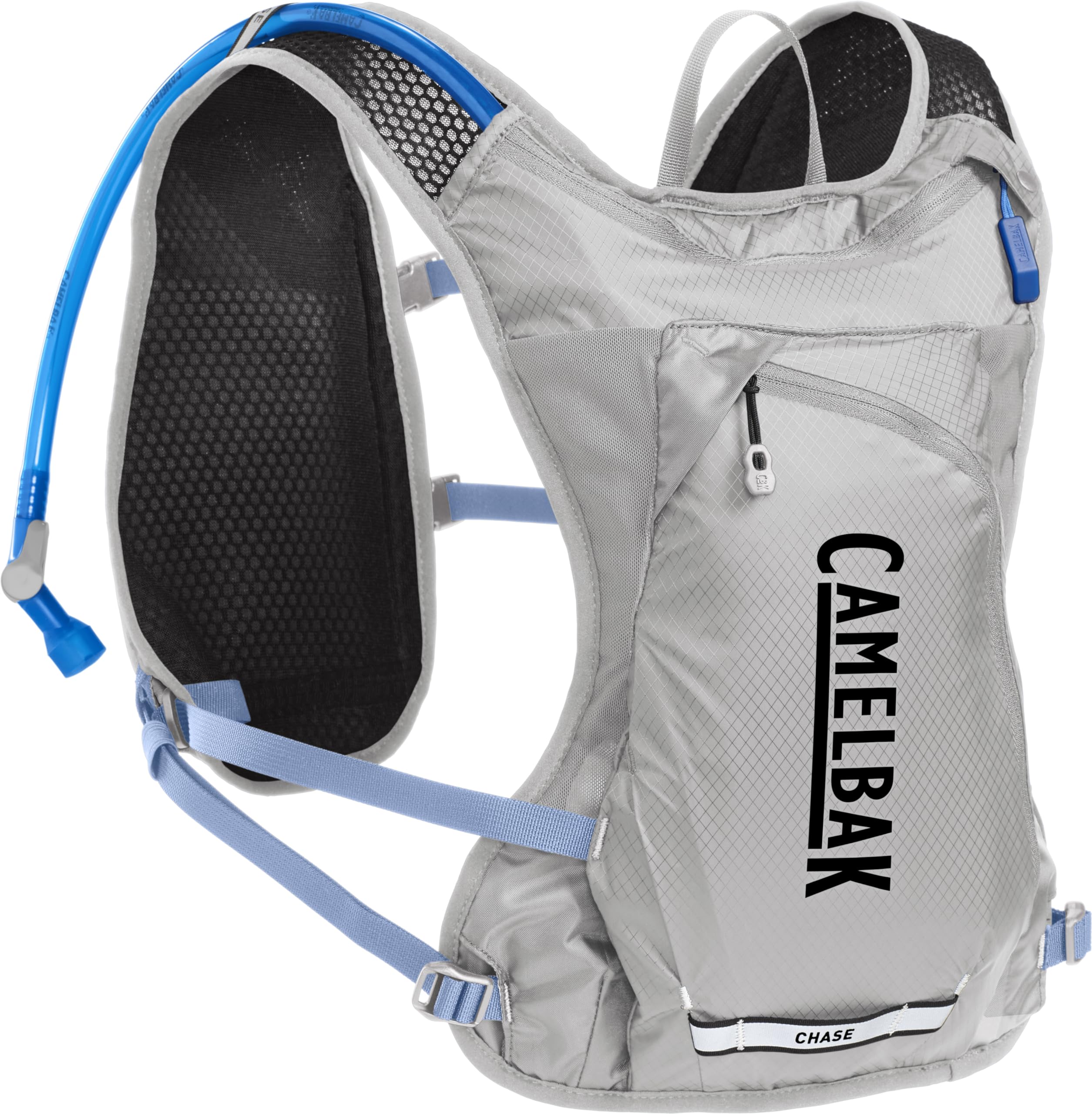CamelBak Women's Chase Race 4 vest front view in Vapor Blue for speed and fit.