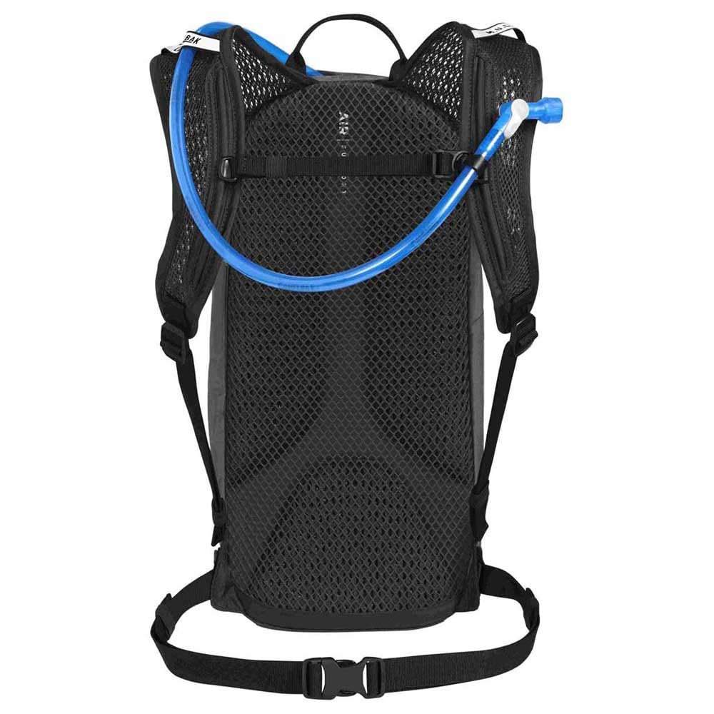 CamelBak Women's M.U.L.E. 12 air-support back panel provides cooling ventilation on hot rides.