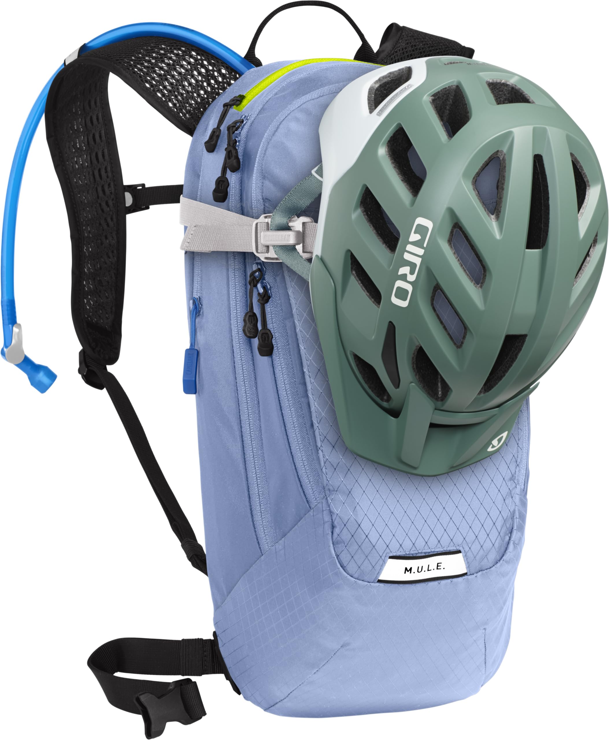 Magnetic tube trap keeping hydration tube secure during riding
