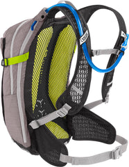 CamelBak M.U.L.E. Pro 14 back panel close-up highlights breathable Air Support Pro panel benefits.