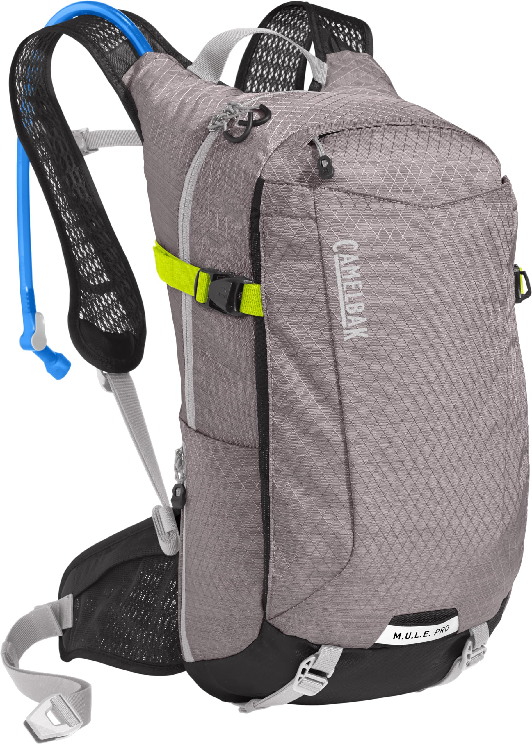 CamelBak Women's M.U.L.E. Pro 14 front view shows compact design for all-day trail hydration.