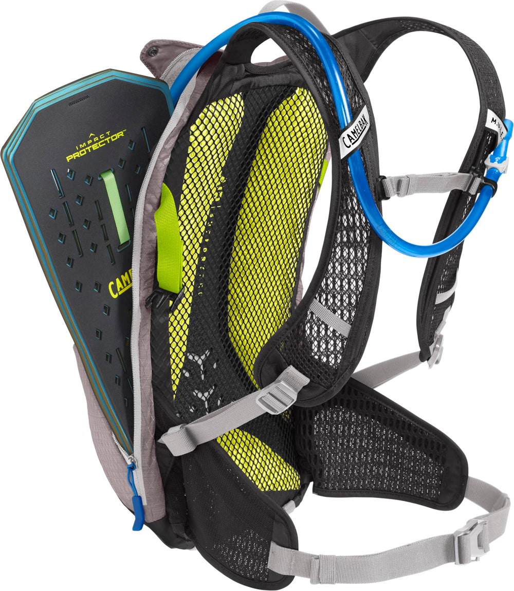 CamelBak M.U.L.E. Pro 14 on-bike strap system for stable riding.