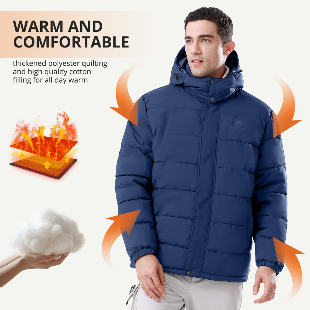 CAMELSPORTS quilted detailing highlights craftsmanship and warmth in cold-weather wear.