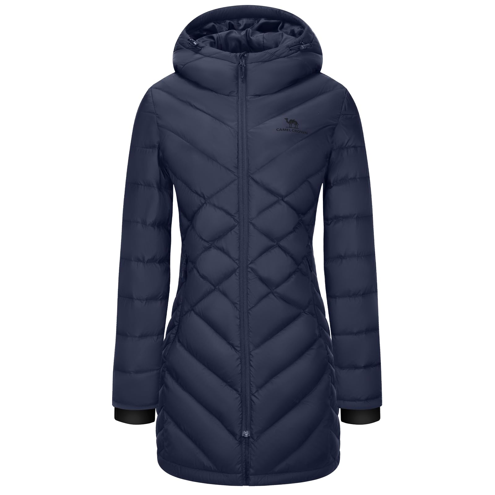 CAMELSPORTS women's winter down coat with hood delivers cozy warmth for chilly commutes.