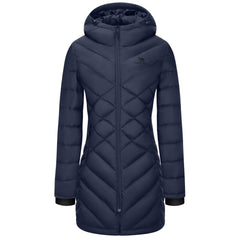 CAMELSPORTS women's winter down coat with hood delivers cozy warmth for chilly commutes.