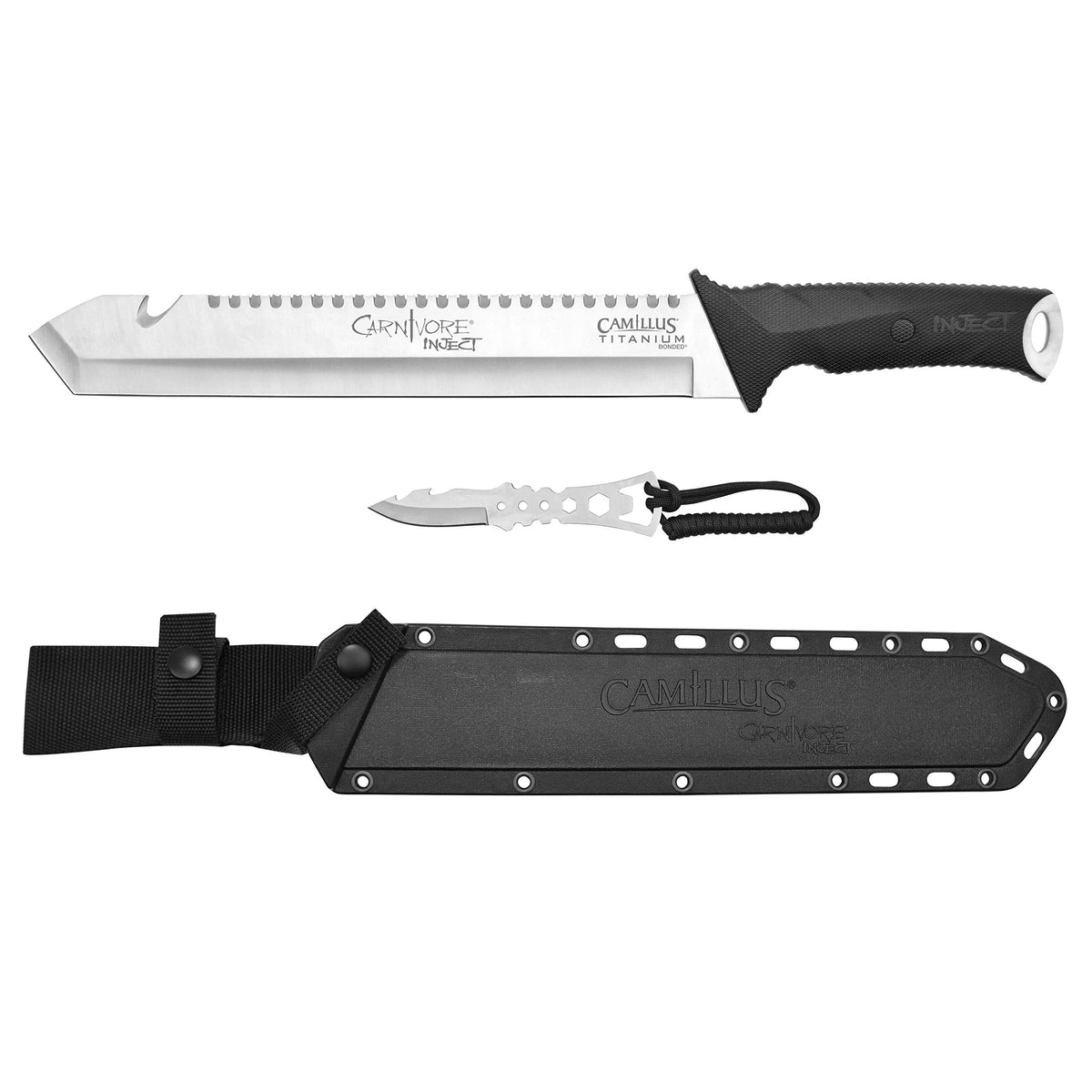 Camillus Carnivore Inject 18-inch machete with titanium bonded blade
