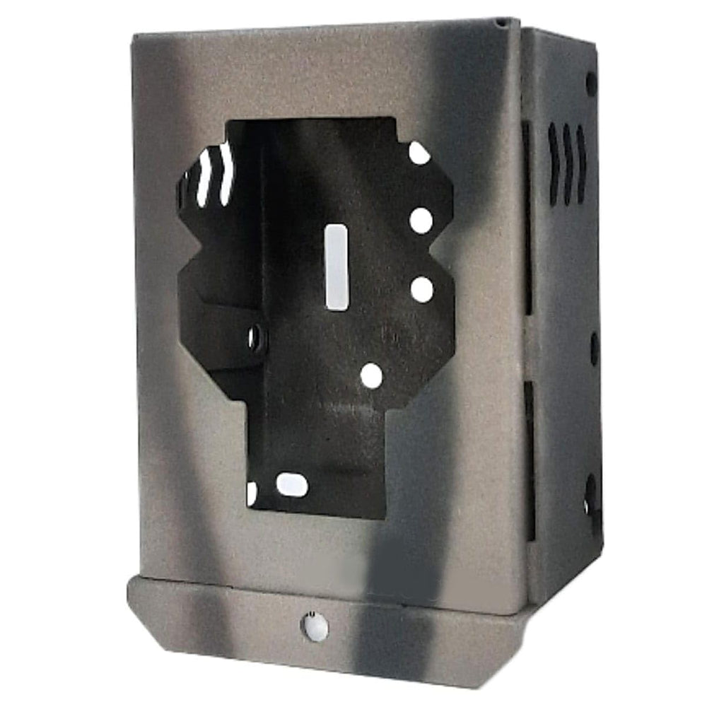 CAMLOCKbox powder-coated camouflage finish image demonstrates weather resistance and low visibility in natural surroundings.