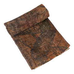 Close-up of camo burlap blind material for concealment