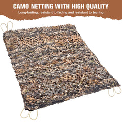 Camohute camo netting hunting blind setup ideal for wildlife