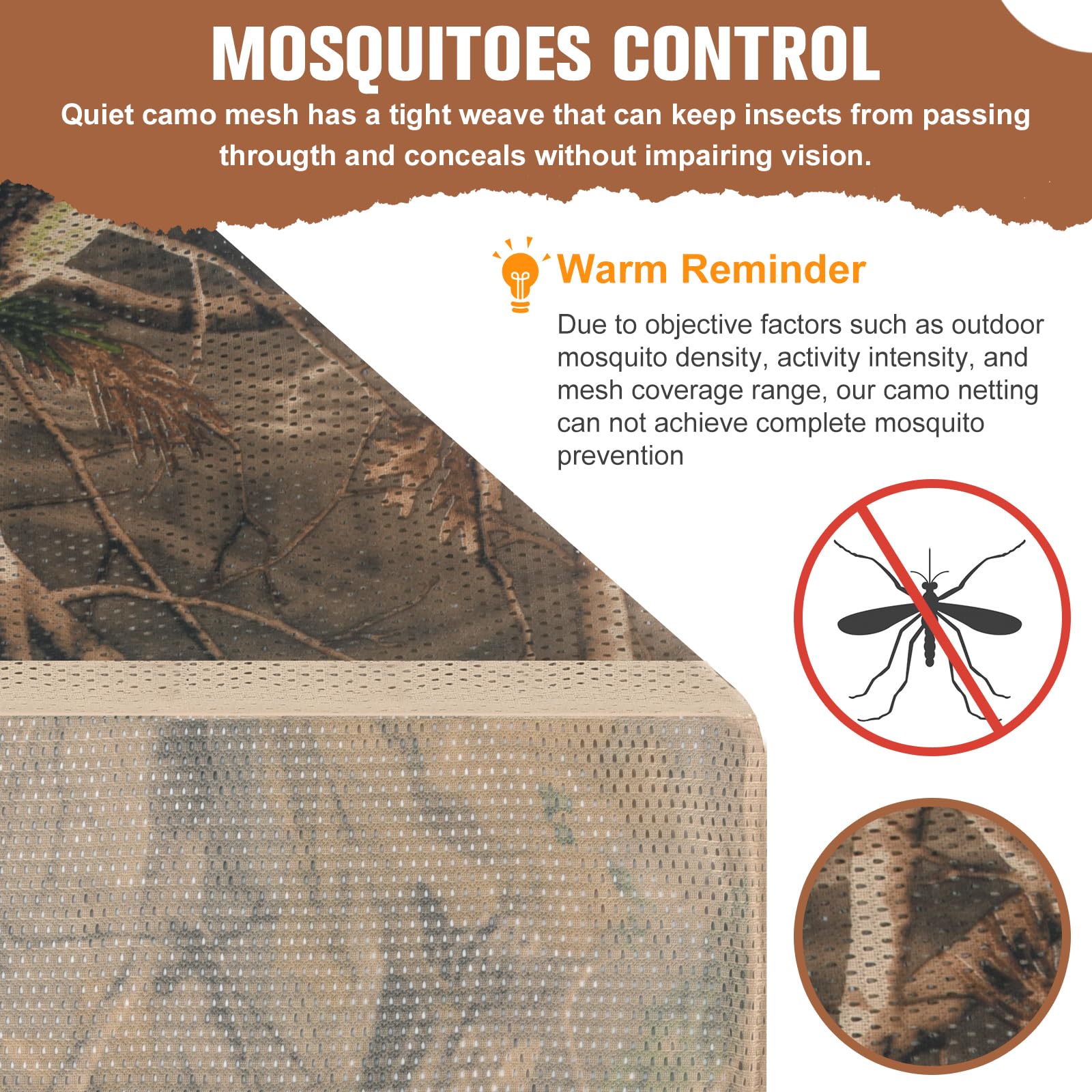 Camohute camo-netting multiple-uses hunting and photography setup