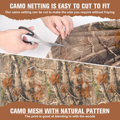 Camohute camo-netting natural print blend blending with surroundings