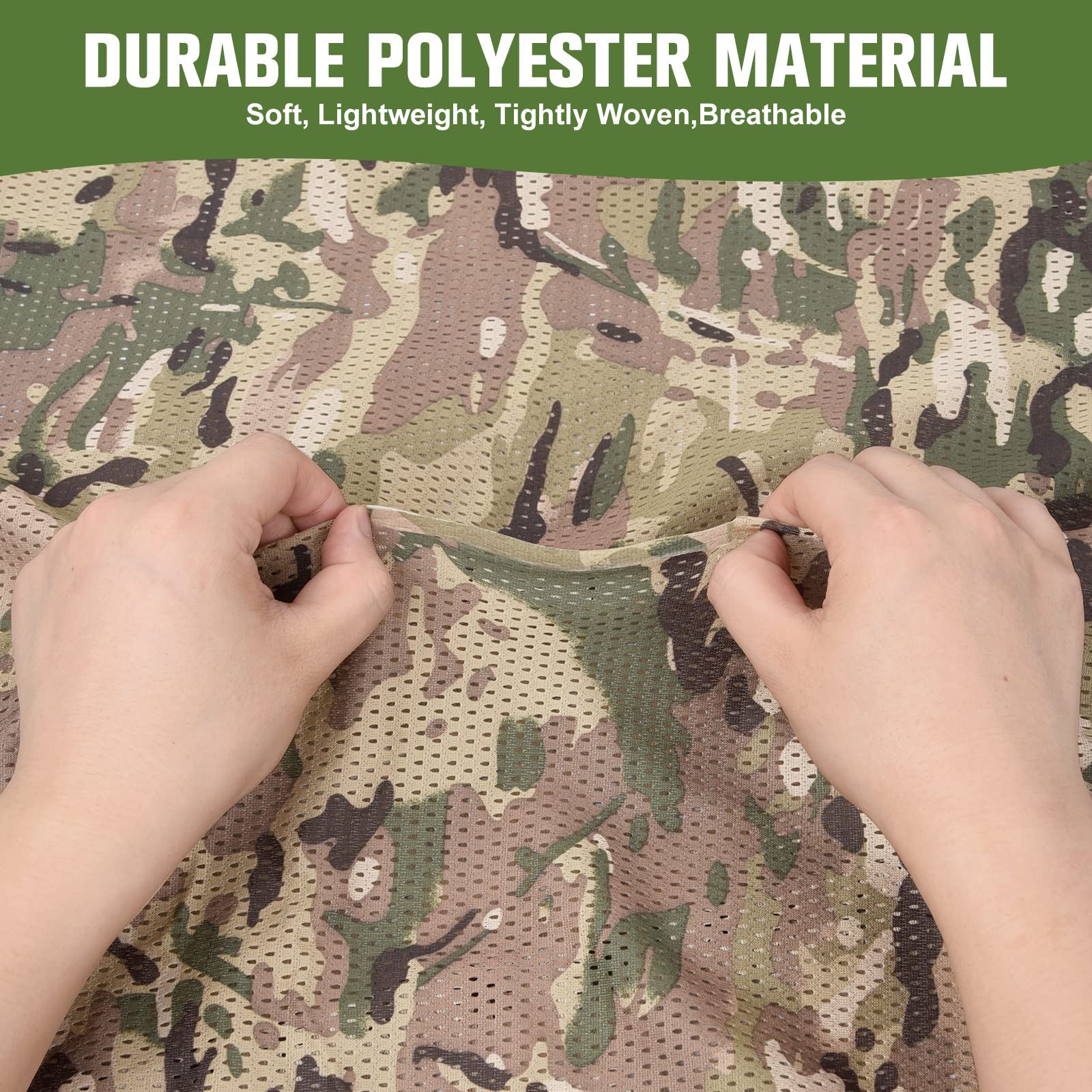 Camohute camo netting provides sunshade and privacy for outdoor spaces