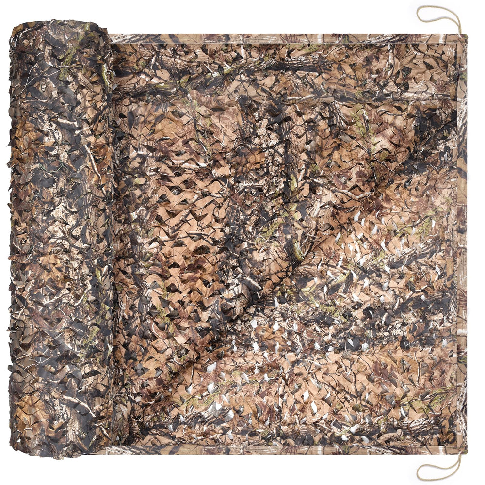 Camohute camo netting tree pattern for versatile concealment during hunts