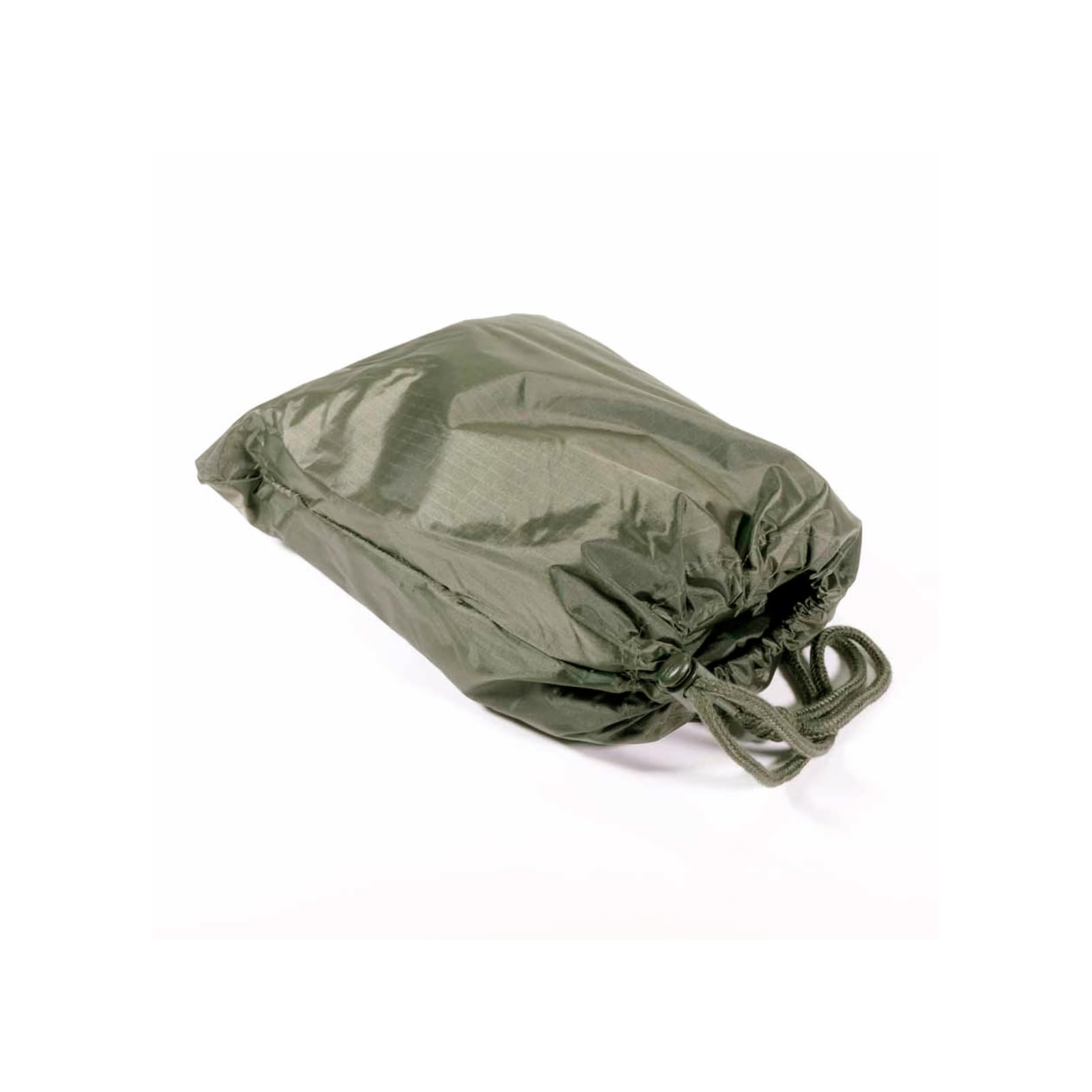 CamoOutdoor Mil-Tec poncho folded-pack design offers easy carry and quick rain protection.