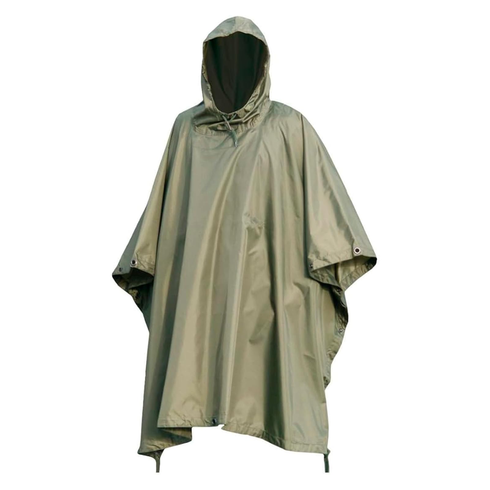 CamoOutdoor Mil-Tec poncho hood olive drab keeps you dry in sudden downpours.