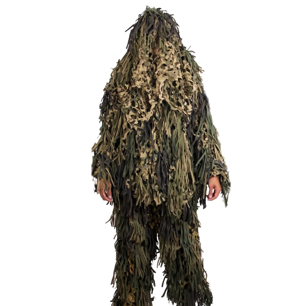 CamoSystems Jackal hooded ghillie jacket shows lightweight stealth design for outdoor concealment