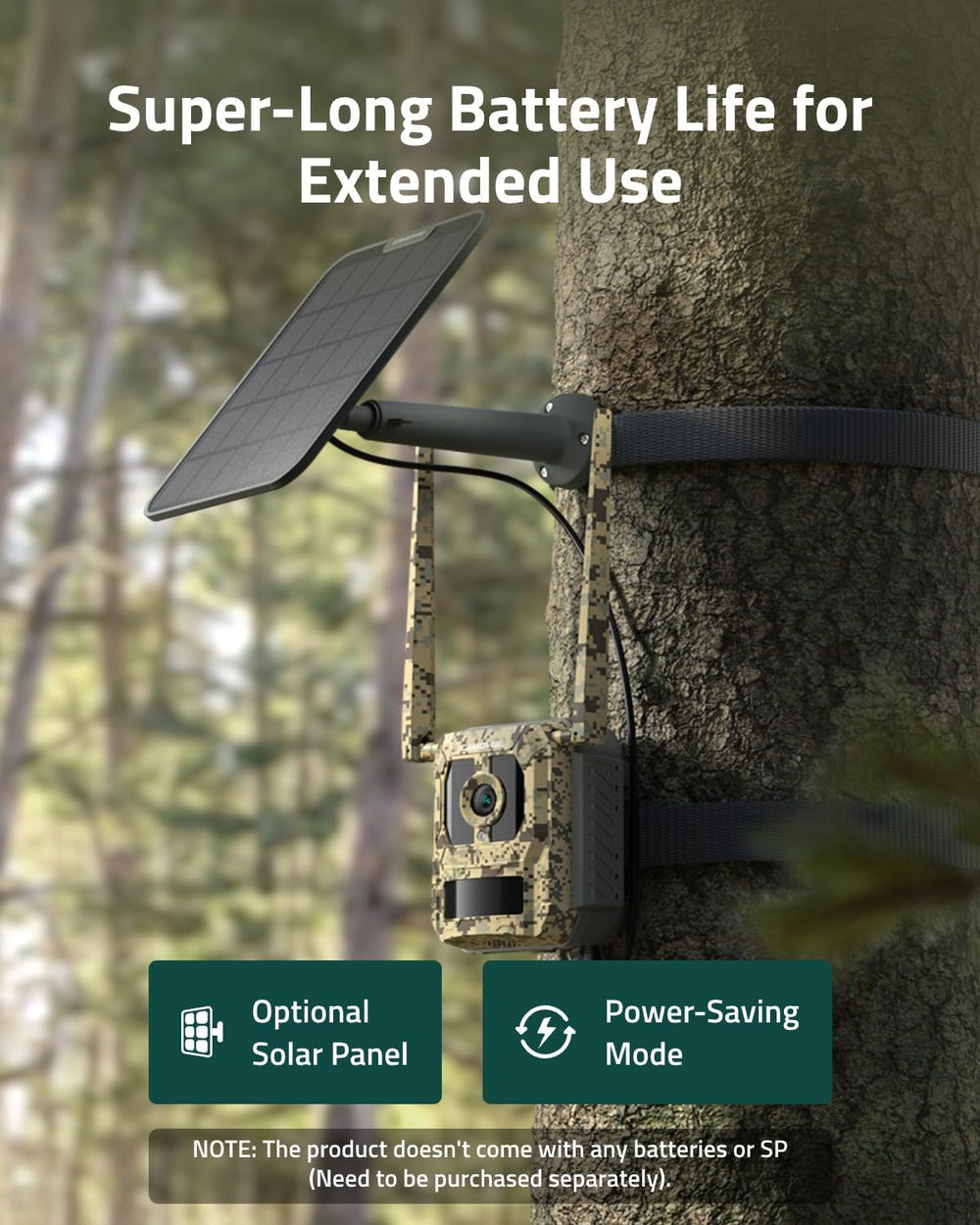 CAMOVUE 4G LTE live streaming lets you monitor activity remotely