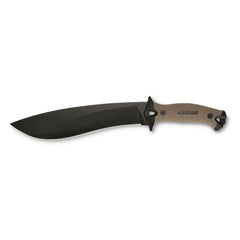 Camp 10 Tan Machete with 10-inch blade and sheath