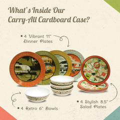 Camp Casual melamine bowl 6-inch, sturdy option for RV breakfasts and snacks.