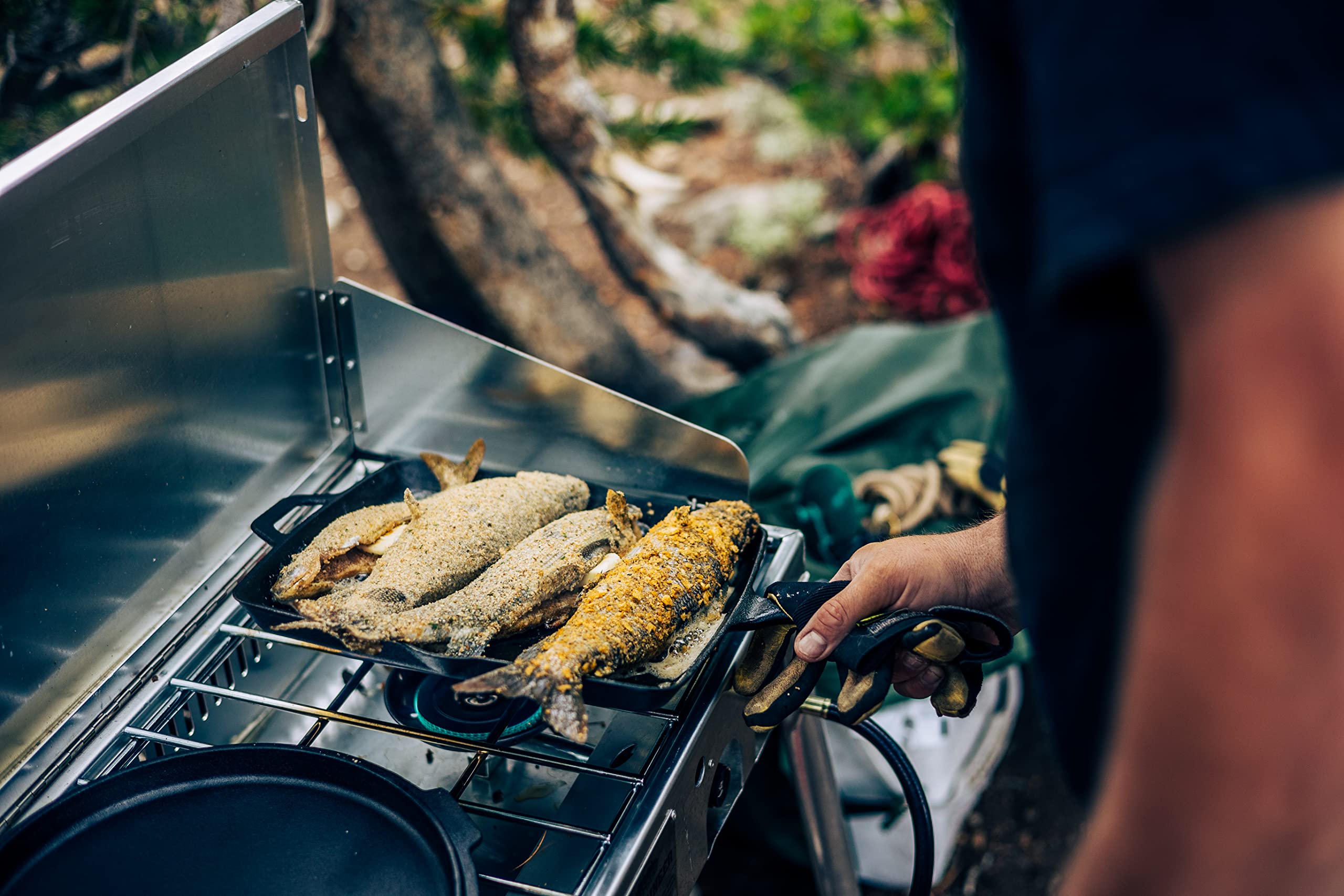 Camp Chef Mountaineer portable design suits overlanding and on-the-go cooking.