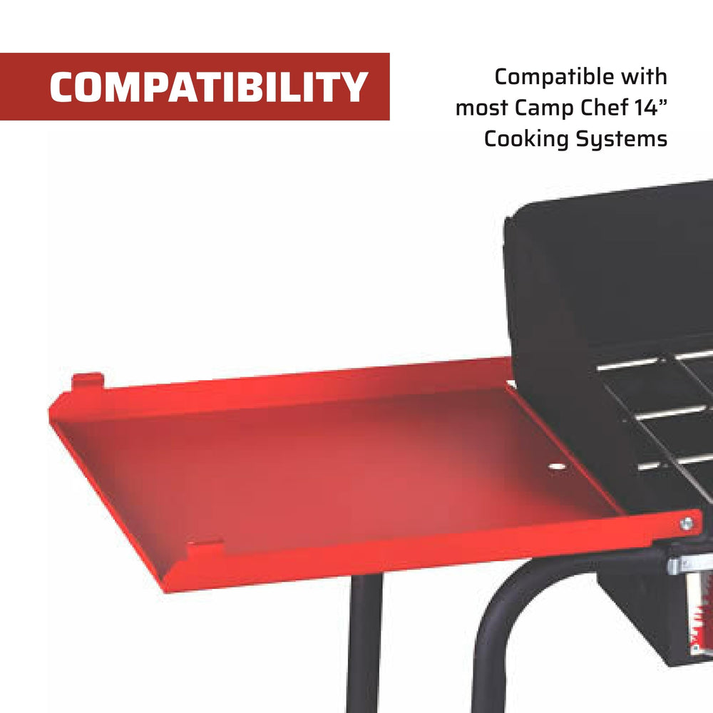 Camp Chef LS60P shelf dimensions 14.5 by 14.2 inches