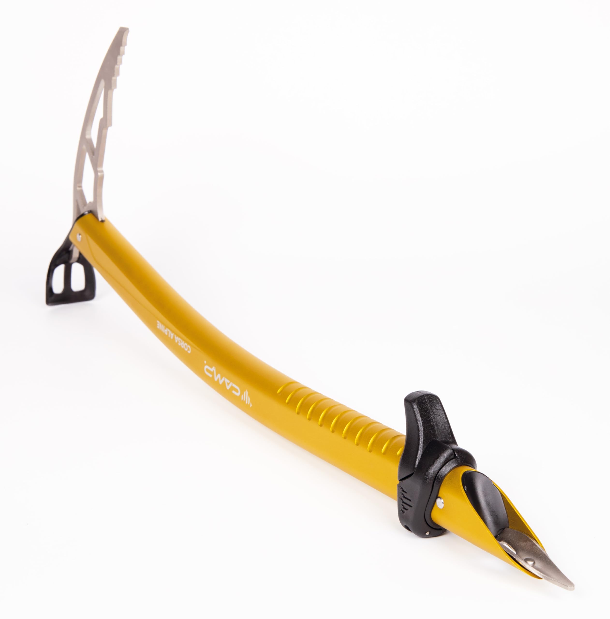 CAMP Corsa Alpine 45cm detailed shaft tip for ice and hard pack contact.