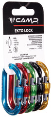 C.A.M.P. Ekto Lock screw carabiner; durable, lightweight for non-safety tasks.