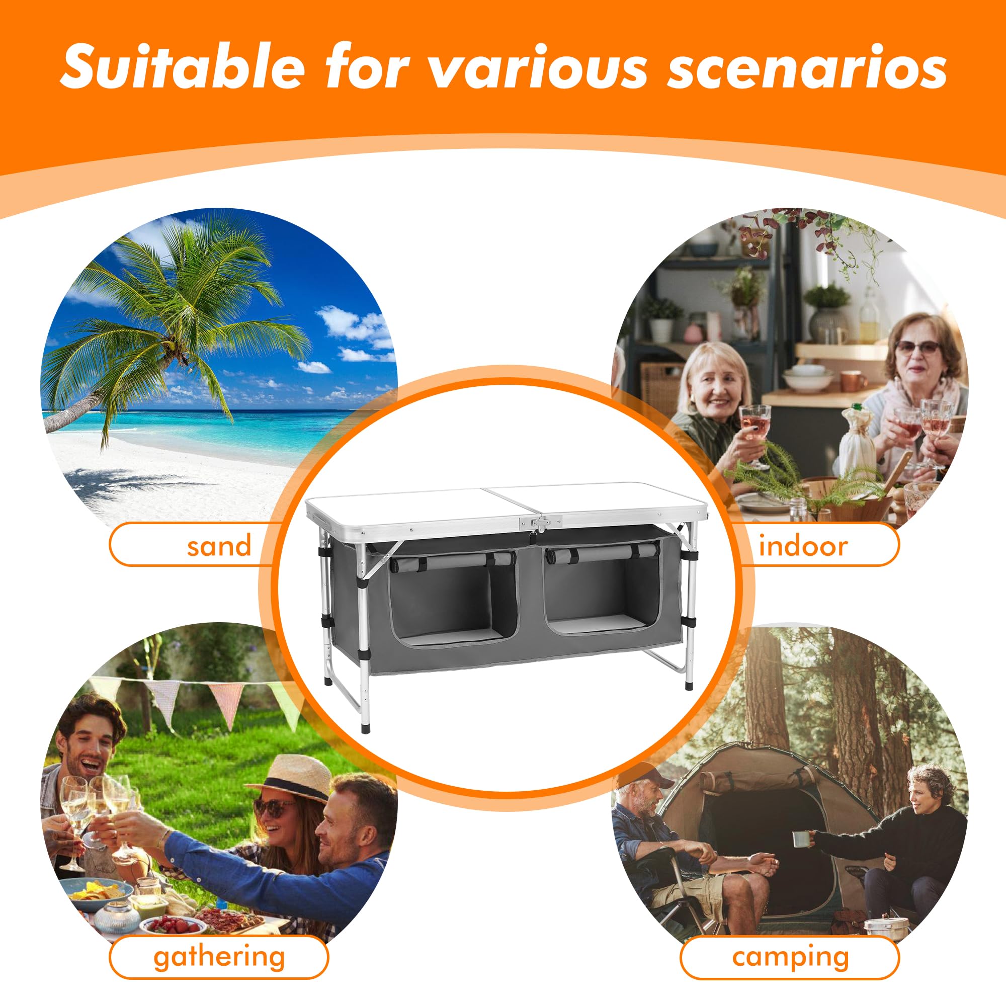 Camp Field portable lightweight table enables effortless travel.