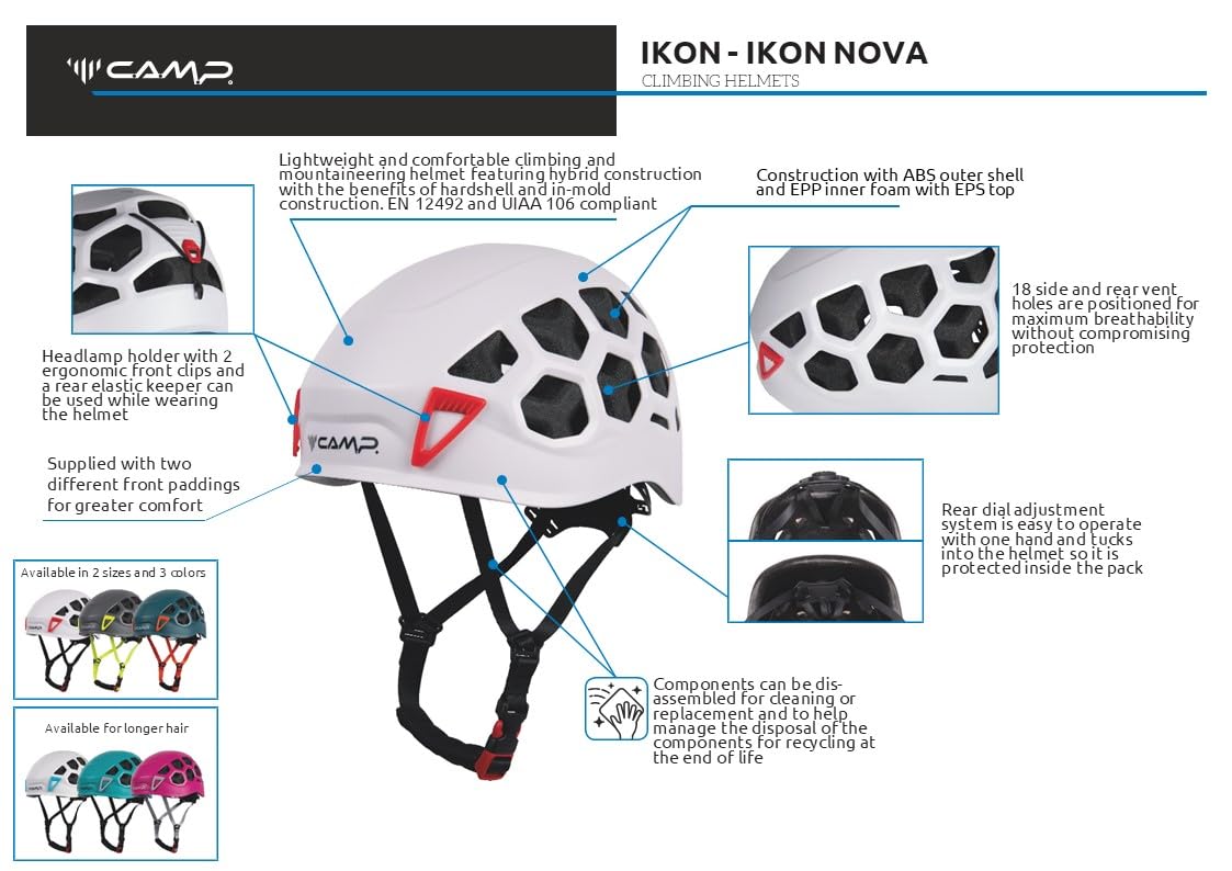 CAMP Ikon Nova White Small travel size ready for on-the-go.