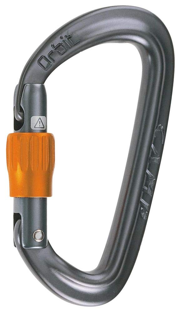 CAMP Orbit Lock carabiner 3-pack in use on anchors and rigging