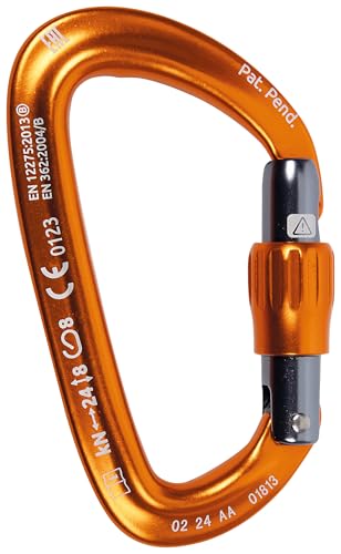 CAMP Orbit Lock Carabiner for anchor-rigging setups promotes reliable fast connections