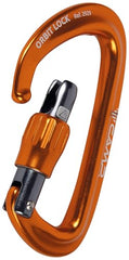 CAMP Orbit Lock Carabiner compact design emphasizes strength-to-weight balance for anchors