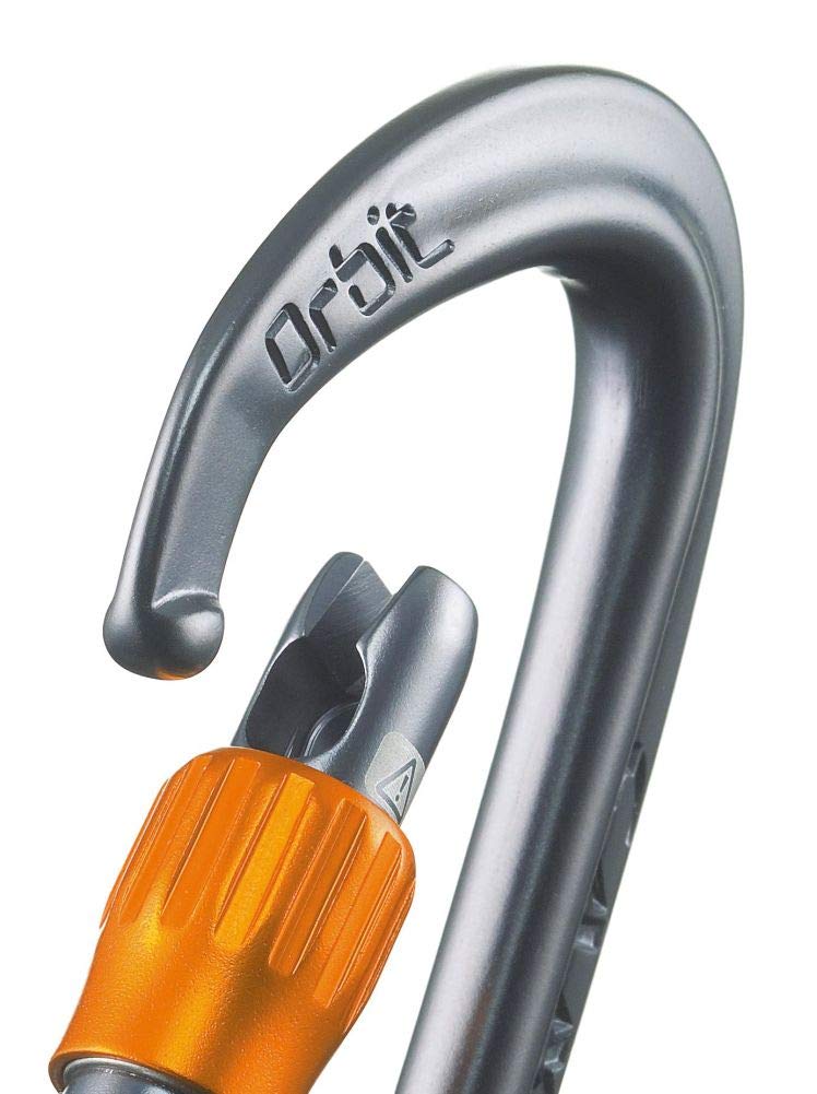 CAMP Orbit Lock carabiner SphereLock closure improves safety and smoother clipping.