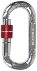 CAMP Oval Compact Lock front view with polished finish for reliable clipping.