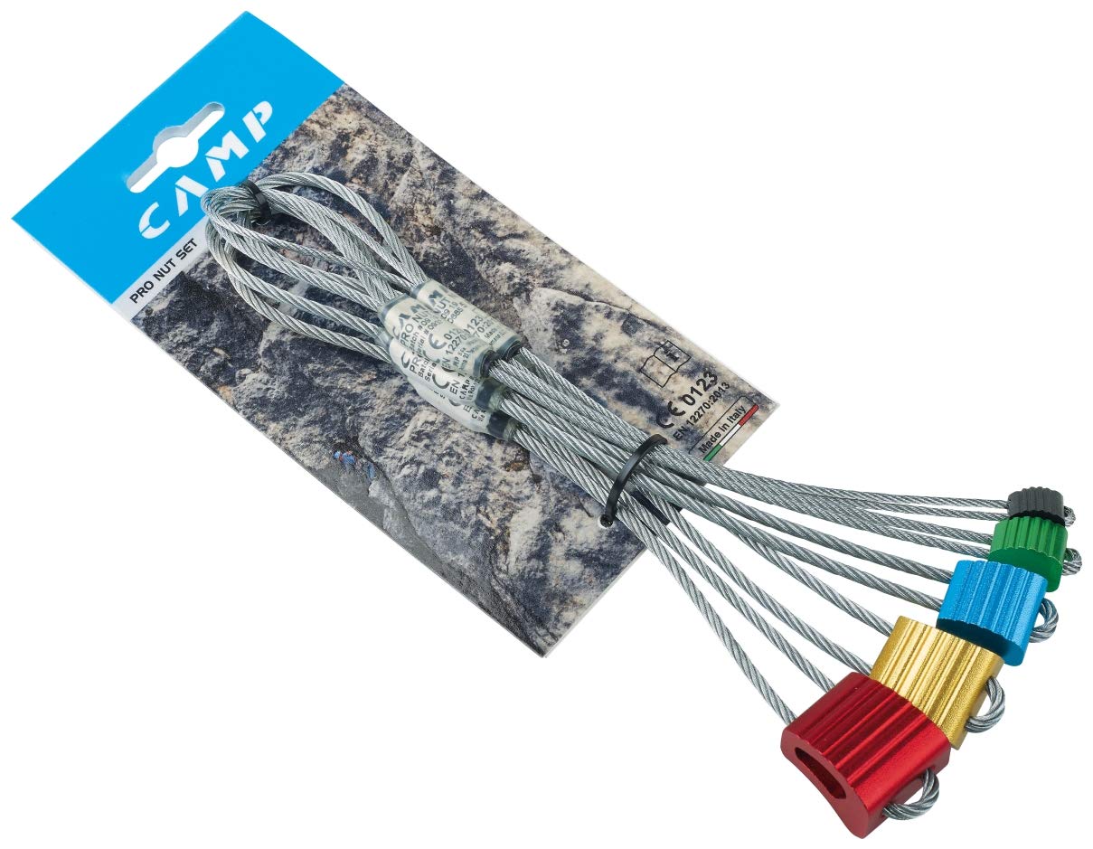 Camp Pro Nut Set shows five sizes for versatile hardware fitting.