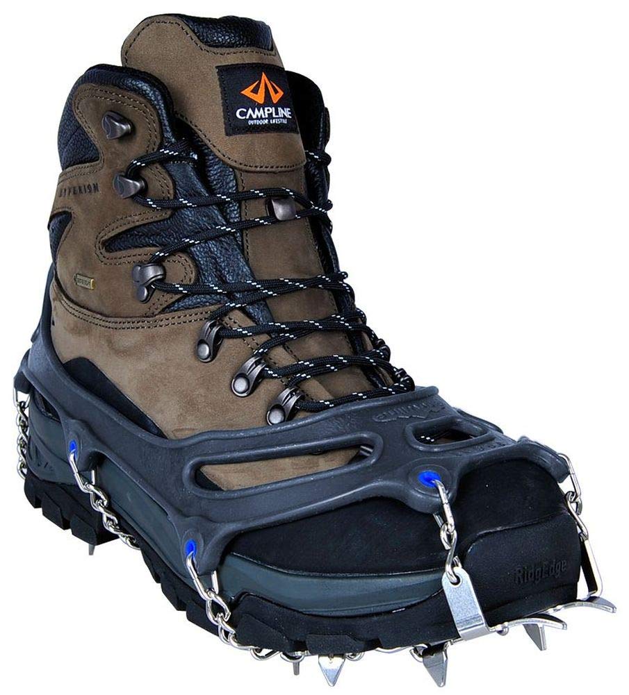 CAMP Snowline Chainsen Ultra XX-Large crampon frame close-up for aggressive grip and durability.