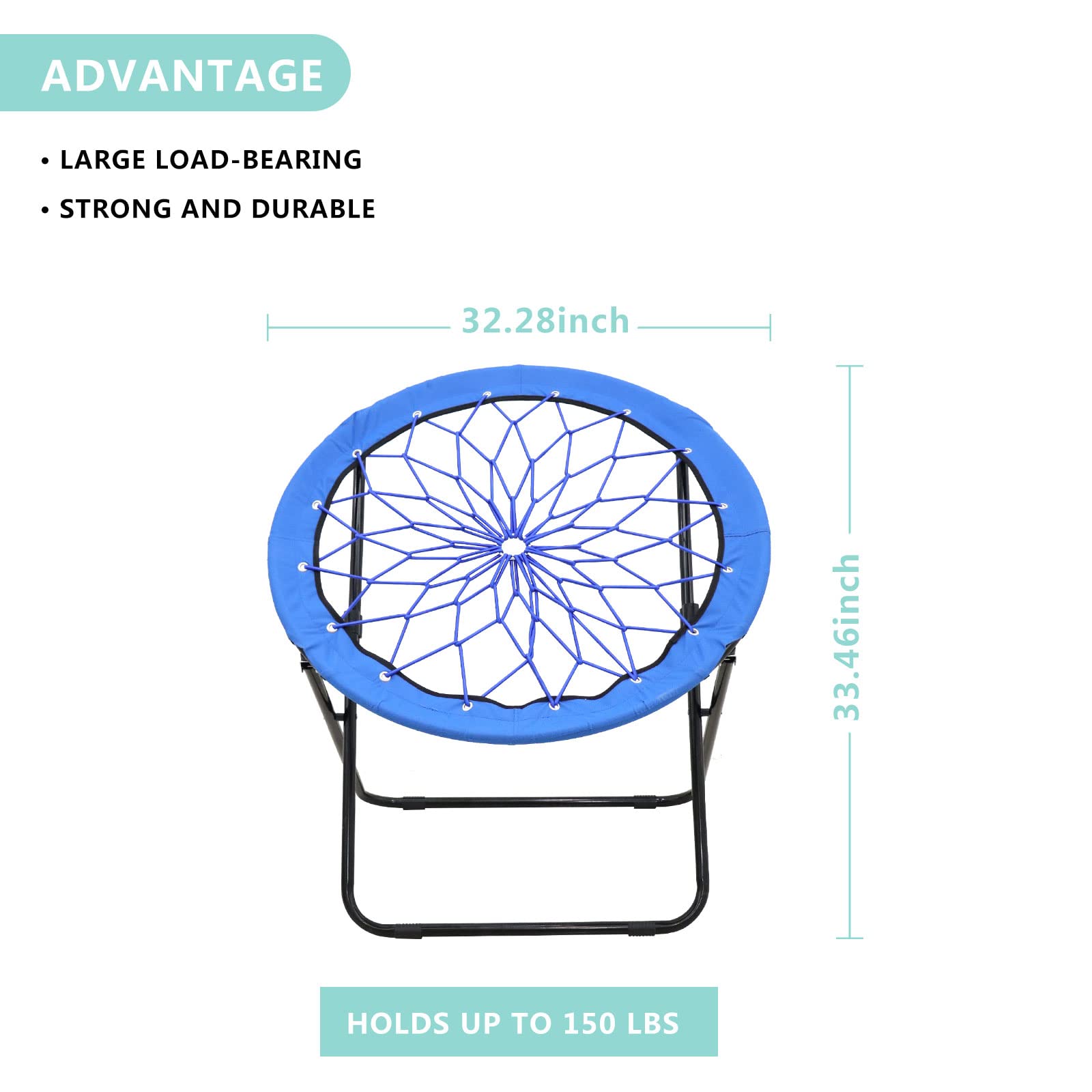 CAMP SOLUTIONS bungee chair bowl design adds playful decor touch