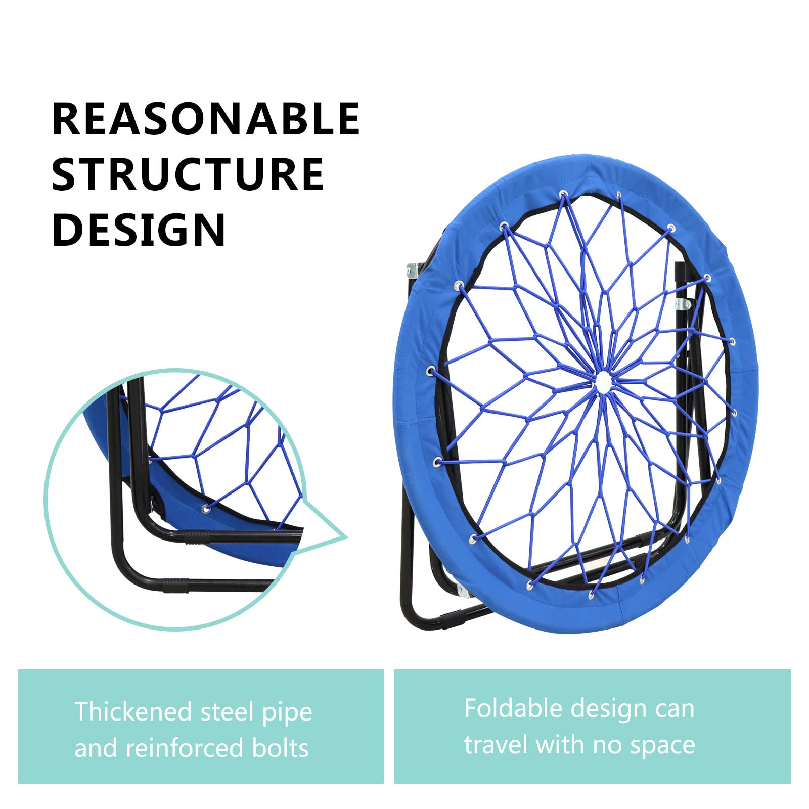 CAMP SOLUTIONS bungee chair camping setup demonstrates versatile seating outdoors