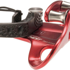 CAMP Turbo Chest Ascender close-up showing closure alignment to prevent rope escape.