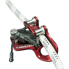 CAMP Turbo Chest Ascender with thicker body plates reducing wear and improving alignment.