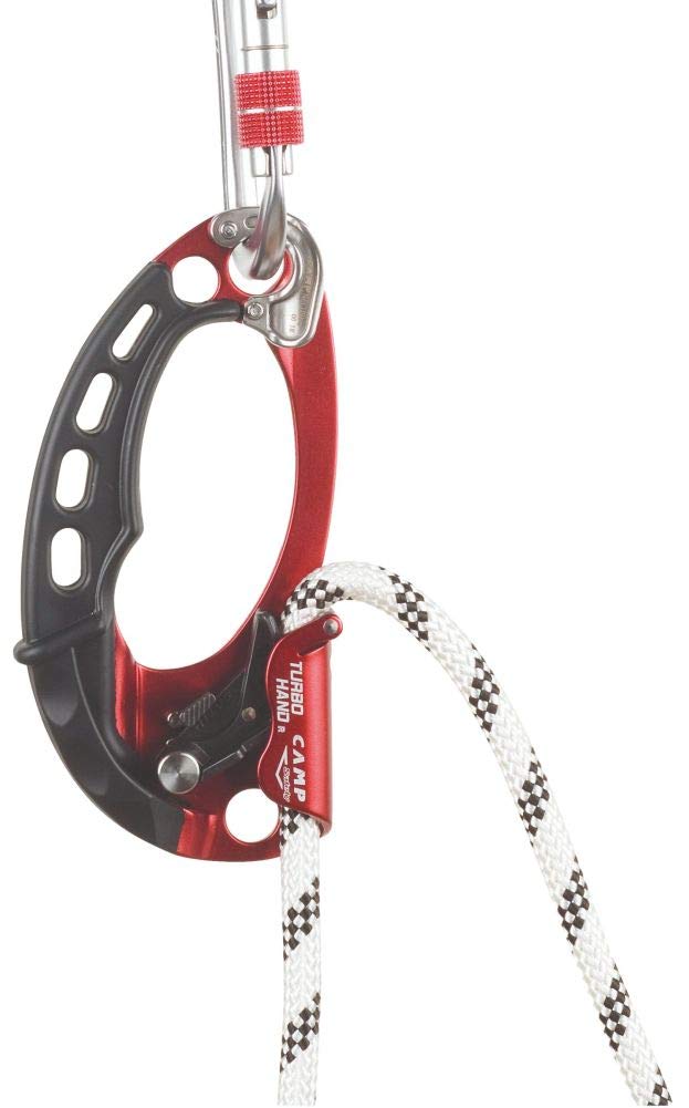 CAMP Turbohand Pro Ascender Left cam area highlights anti-wear design and drains