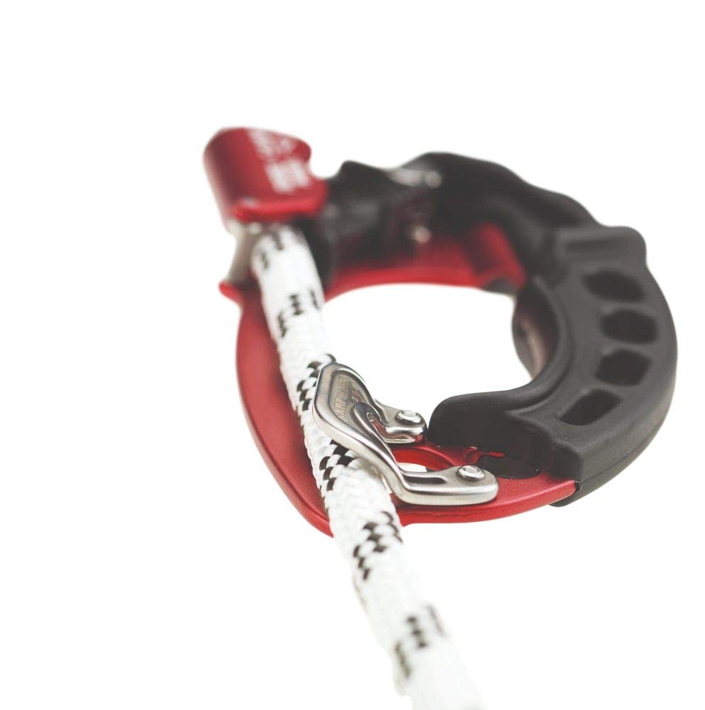 CAMP Turbohand Pro Ascender Left rope guide demonstrates optimized rope alignment
