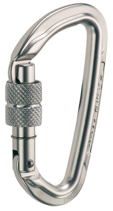 CAMP Orbit screwgate carabiner polished finish ideal for snag-free anchors and belays