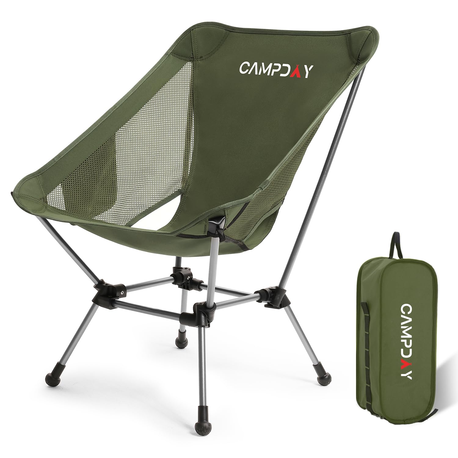 Campday camping chair ultralight folding in use for easy outdoor seating.