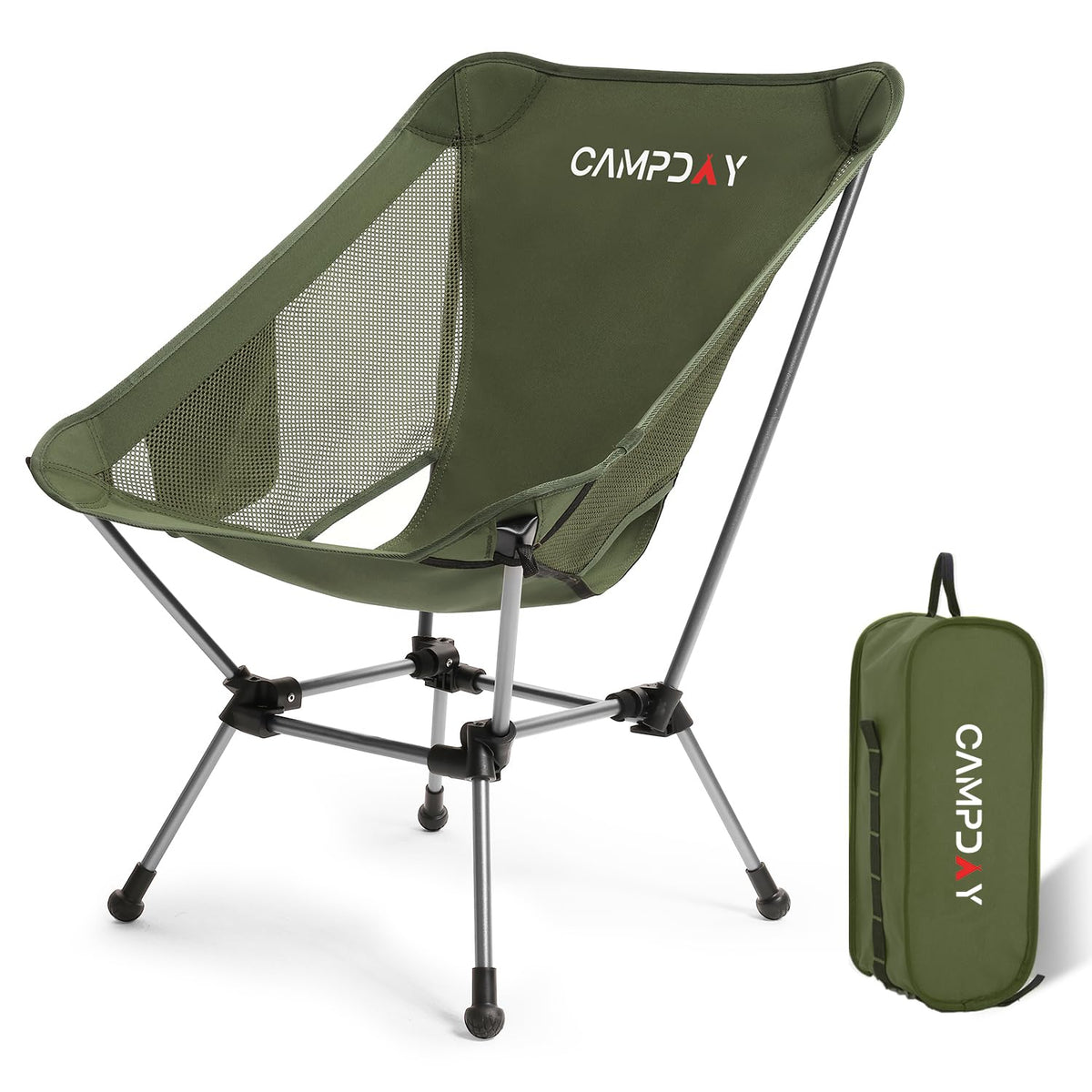 Campday camping chair ultralight folding in use for easy outdoor seating.