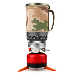 CAMPEAK Gen stove integrated cooking system shows all-in-one setup for quick, efficient camp meals.