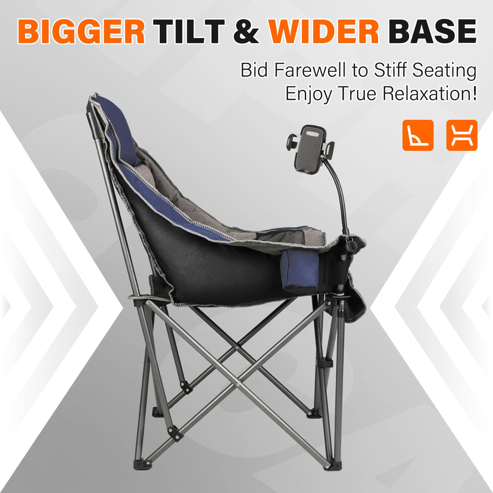 CAMPHILL XL side-pocket chair—storage for small essentials within reach.