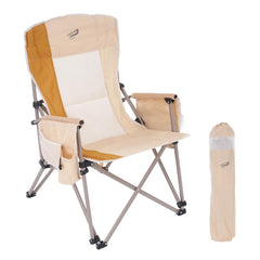 Camphor Designs heavyweight portable chair beige, ideal for outdoor seating